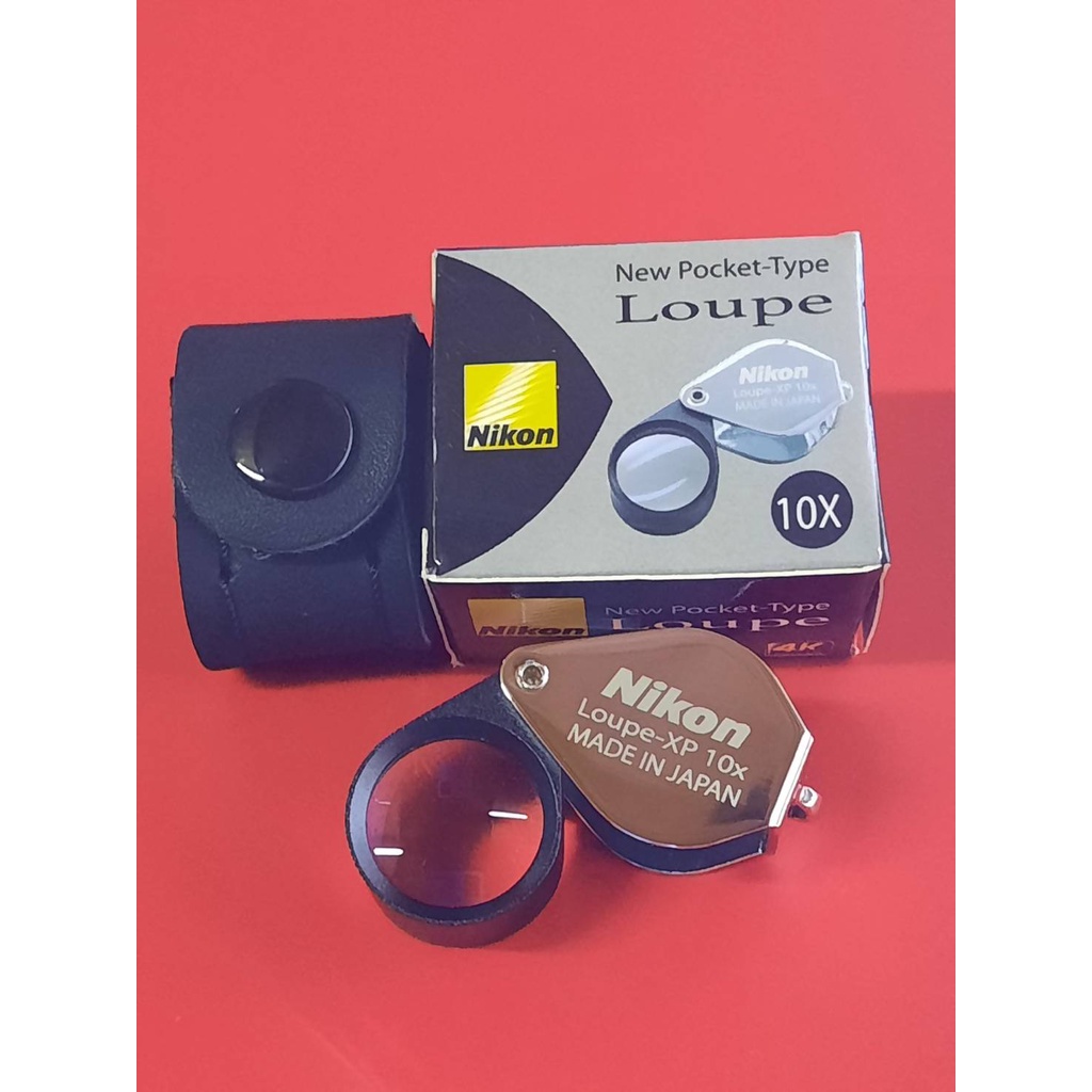 ์Nikon UltraHD 10x18mJepanเลนส์แก้วพร้อมซองหนังแท้ตรงรุ่นสีดำ-สีเงิน