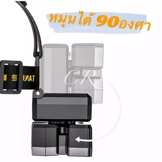 5ไฟ ไฟฉายคาดศีรษะ LED หมุนได้ แสงปรับได้4ระดับ แบบชาร์จไฟในตัว ไฟฉายคาดหัว ไฟฉายกันน้ำ แสงสีขาว ไฟ ไฟฉาย ไฟฉายคาดศรีษะ ไ