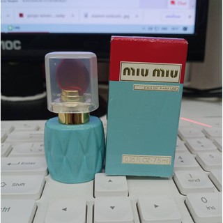 Miu Miu Eau De Parfum 7.5ml รุ่นฝาแดง หัวแต้ม น้ำหอมจิ๋ว มินิ พกพา น้ำหอมแท้ 100% 5.0