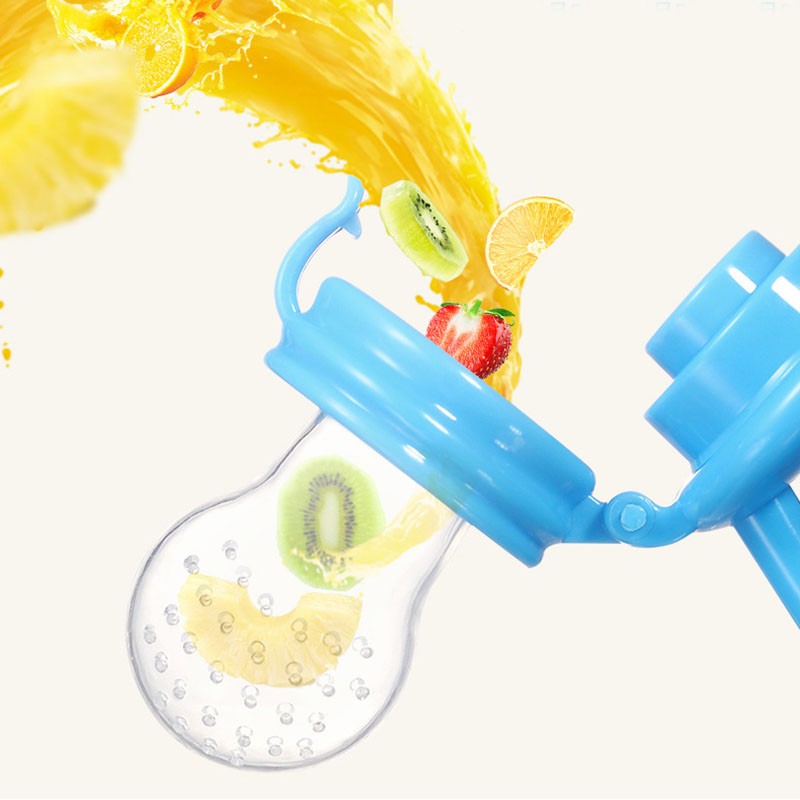 จุกซิลิโคน​ใส่ผลไม้ จุกนมหลอก จุกดูดผลไม้ Feeder ที่ป้อนผลไม้ ไซต์​ S M L จุกซิลิโคน จุกหลอกสำหรับเด็กหัดกัดกินผลไม้ - รูปที่ 3