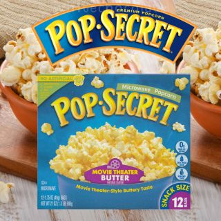 🍿 ป๊อปซีเคร็ท เมล็ดข้าวโพดดิบ 12 ห่อ 🍿สำหรับไมโครเวฟ PopSecret Microwave Popcorn