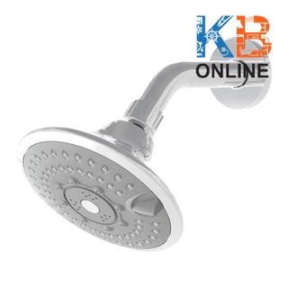 F40012-CHADY หัวฝักบัวก้านแข็ง 125มม 4ฟังก์ชั่น พร้อมก้านฝักบัว Rain Shower Head Only 125mm. 4-Function with Shower Arm