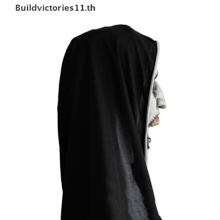 Buildvictories11 The Horror Scary Nun Latex พร้อมผ้าพันคอคอสเพลย์ สําหรับปาร์ตี้ฮาโลวีน