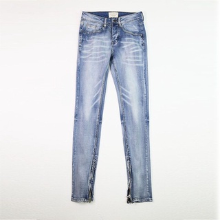 Hi end ป้าย FOG denim slim jeans Justin Bieber