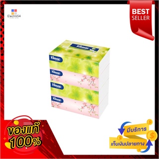 คลีเน็กซ์ กระดาษเช็ดหน้า 115 แผ่น แพค 4KLEENEX FACIAL NATURAL SOFTBOX 115S X4