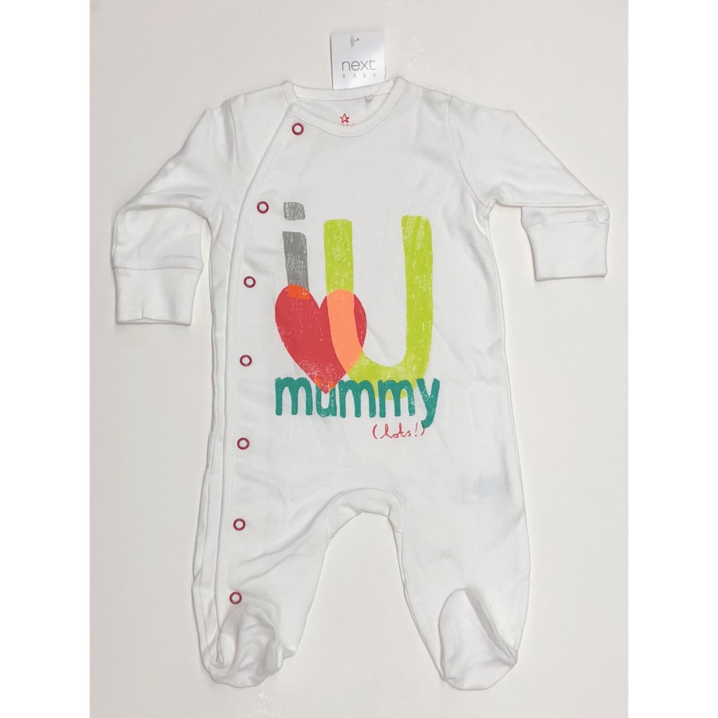 ชุดนอนหมี I Love You Mummy จาก Next  Size 0-3เดือน