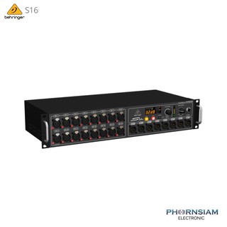 Behringer S16 16-channel Digital Snake Box with 16 Remote-Controllable Midas Preamps, 8 Outputs and AES50 Networking