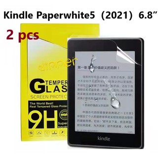 ฟิล์มกันรอยหน้าจอ แบบนิ่ม ผิวด้าน สําหรับ Kindle paperwhite 5 2 ชิ้น