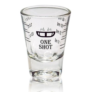 แก้วดีลิซิโอ้ One shot สเกลสีดำ ชุด 6 ใบ By สุวภัทร SWP Shop