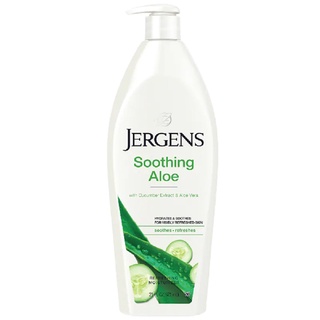 Jergens Soothing Aloe Moisturiser 621ML เจอร์เกนส์ ชูสติ้ง อโล มอยซ์เจอร์ 621มล.