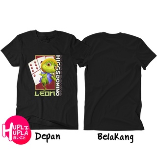 ผ้าฝ้ายคอกลมเสื้อยืด ผ้าฝ้าย พิมพ์ลาย Leon Domino Higgs Combed 30sfrom S-4XL