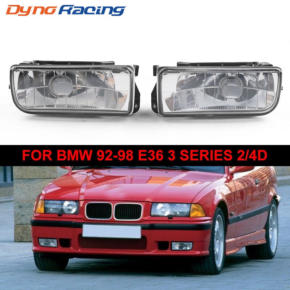 เลนส์ไฟตัดหมอกคริสตัลใส ด้านหน้า ฝั่งซ้าย และขวา สําหรับ BMW 92-98 E36 3 Series 2/4D 63178357389 63178357390