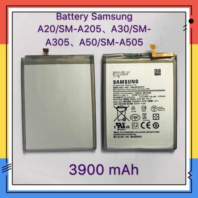 แบตเตอรี่ Battery Samsung A20(SM-A205) / A20(SM-A305) / A30(SM-A305)
