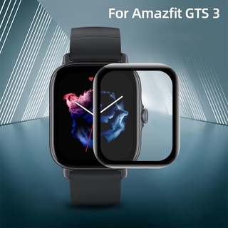 ฟิล์มไฟเบอร์นิ่ม กระจก ป้องกันหน้าจอ อุปกรณ์เสริม สําหรับ Amazfit GTS 3 GTS3 Smart watch