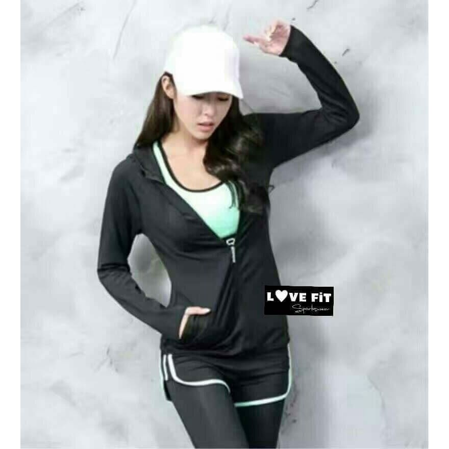 เสื้อคลุมแขนยาว มีฮูท สีดำ (Hoody Jacket) ขายโล้ะ 250.- งานมือ1
