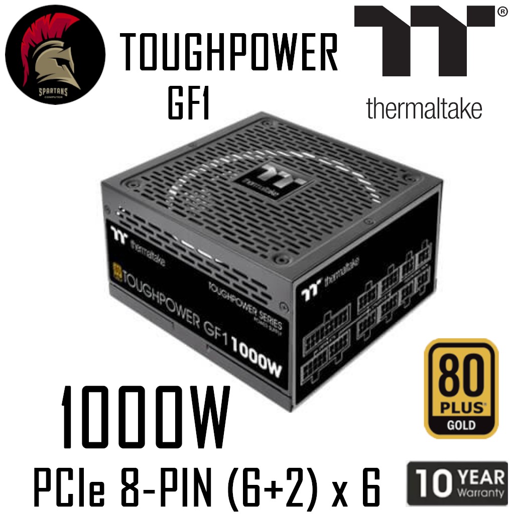 Power Supply 1000W THERMALTAKE TOUGHPOWER GF1  80Plus GOLD (อุปกรณ์จ่ายไฟ) PSU พาวเวอร์ซัพพาย (1000W 1050W 1200W 1550W )