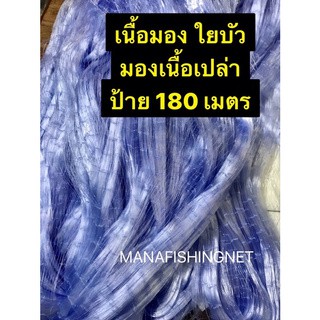 เนื้อป่าว 🔺น้ำลึก 75 ตา 🔸 มีตา 3 ซม / 3.5 ซม / 3.8 ซม / 4 ซม  ให้เลือก ป้าย 180 เมตร #มองดักปลา #อวนเอ็น #ตาข่ายดักปลา