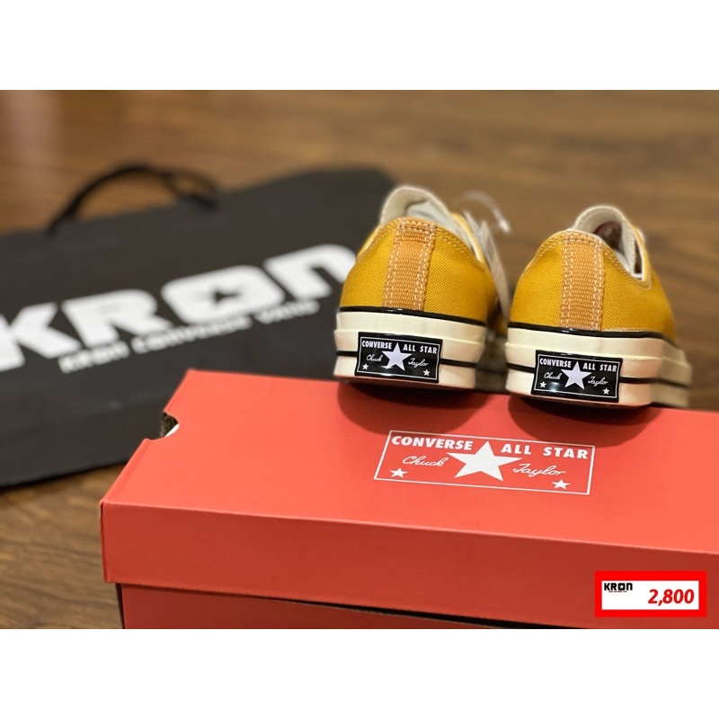 ลิขสิทธิ์แท้ 100% CONVERSE ALL STAR FIRST STRING 1970’ OX Yellow  mustard ผ้าใบสีเหลือง