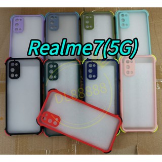 Realme 7 ✨พร้​อมส่งใน🇹🇭✨(9สี)เคสขอบนิ่มหลังแข็งขุ่นคลุมกล้องFor Realme7 5G/ Realme C25 / Realme C21 / Realme C12