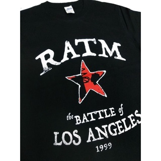 เสื้อยืดผ้าฝ้ายเสื้อยืด พิมพ์ลาย the MACHINE the battles of los angeles สไตล์วินเทจ สําหรับผู้ชาย ชื่อของชื่อของนามธรรมL