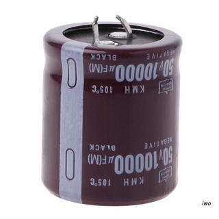 ตัวเก็บประจุไฟฟ้า Iwo 10000uF 50V 105 C อุปกรณ์เสริมสําหรับคอมพิวเตอร์