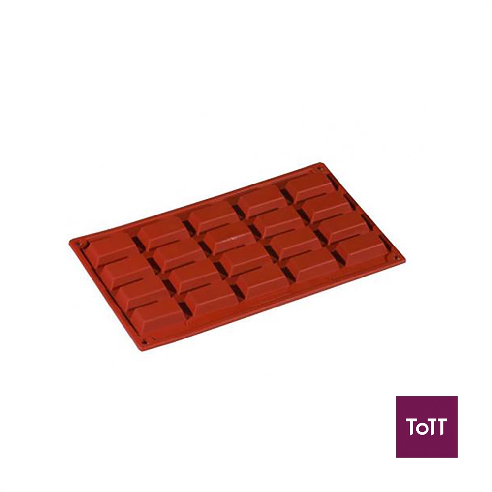 Pavoni Silicone Modular Mould L30xW17.5cm, L4.9xW2.6xH1.1cm, 20 Financiers, Formaflex