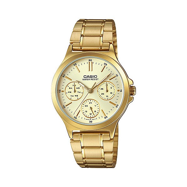 Casio แท้ศูนย์ Cmg  100%  Standard นาฬิกาข้อมือ สีทอง สายสแตนเลส รุ่น LTP-V300G MTP-V300G ประกันศูนย์ 1 ปี