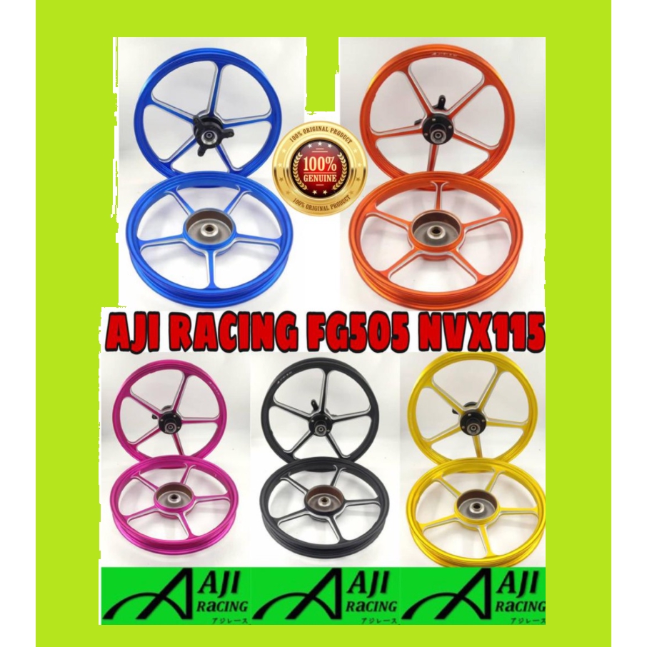 AJI RACING NVX 155 FG505 SPORT RIM CUSTOM HUB (MATT COLOUR)-PNP PLUG AND PLAY