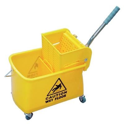 ถังบีบน้ำไม้ถูพื้น BE MAN รุ่น BMU 02 A0123002 ขนาด 20 ลิตร สีเหลือง BE MAN Squeeze Bucket Model BMU