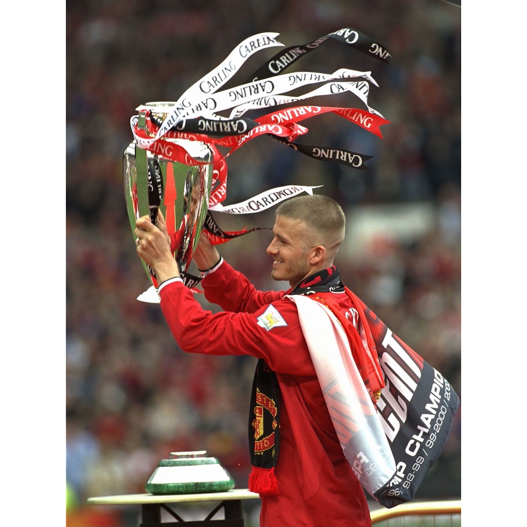 โปสเตอร์ David Beckham เดวิด เบคแคม Manchester United MUFC แมนเชสเตอร์ยูไนเต็ด แมนยู Poster รูปภาพ R