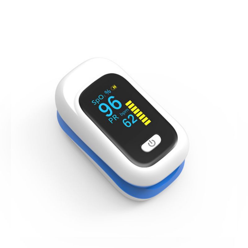 เครื่องวัดออกซิเจนปลายนิ้ว วัดการเต้นหัวใจ รวมกระเป๋าและถ่าน Yonker Oximeter