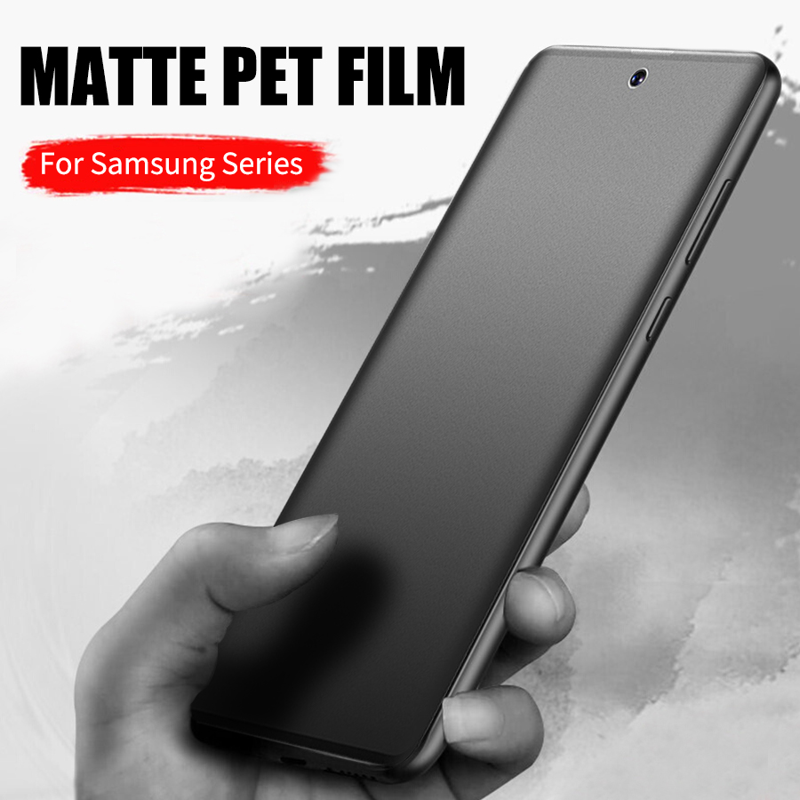 ฟิล์มด้านสำหรับ PET For Samsung Galaxy Note 10 9 8 20 S20 S21 S22 S24 S23 Ultra S10 S9 S8 Plus