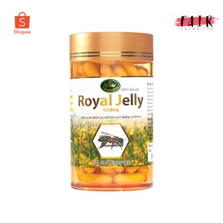 [กระปุกเล็ก] Natures King Royal Jelly นมผึ้ง 1000 mg. [120 Capsules]