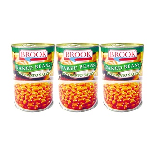 ตราบรูค ถั่วขาวในซอสมะเขือเทศ 425 กรัม x 3 กระป๋อง Brook Bake Bean In Tomato Sauce 425 g x 3 pcs