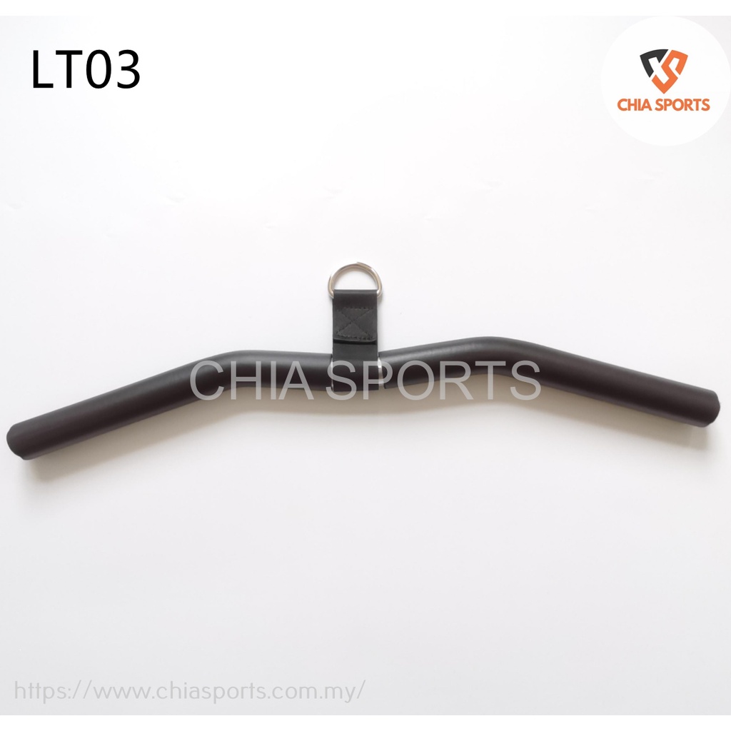 LT03 51cm Curl Tricep Bar สั้น Lat Pulldown Handle สายสิ่งที่แนบมาเครื่อง Grip กลับการออกกําลังกาย B
