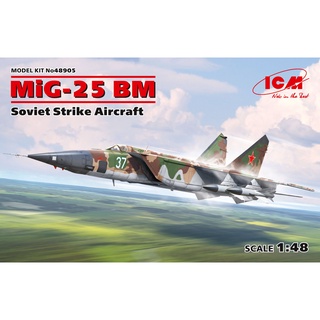 โมเดลเครื่องบิน ICM Model ขนาด 1/48 ICM-48905 MiG-25 BM, Soviet Strike Aircraft