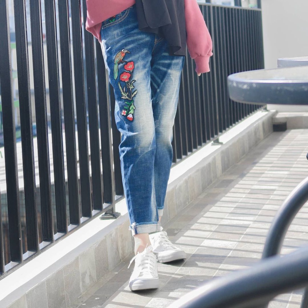 กางเกงยีนส์ 7/8 ผู้หญิง - กางเกงยีนส์ผู้หญิงนําเข้า