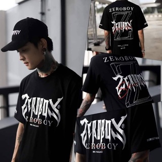 เสื้อยืดผ้าฝ้ายพิมพ์ลายแฟชั่นZEROBOY TEE   เสื้อยืดสตรีทใหม่ล่าสุด พร้อมส่ง