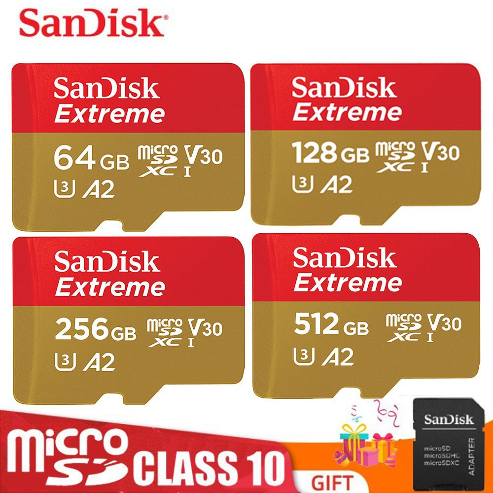 [NEW]   128GB Memory Card Extreme Micro SD Card 512GB Flash Card 256GB 128GB 64GB 32GB TF