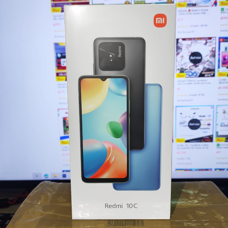 [ มือ 1 ซีลไม่กรีด ] Xiaomi Redmi 10C สีฟ้า (4/64GB) สมาร์ทโฟน ประกันศูนย์ไทย -15M