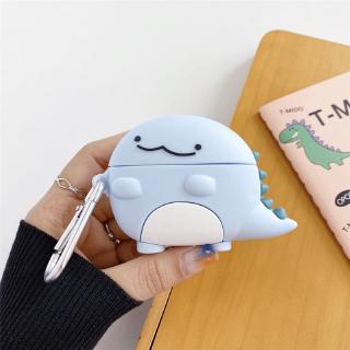 เคสซิลิโคนลายไดโนเสาร์สีฟ้าสําหรับ Airpods 1/2