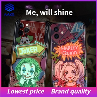 เคสโทรศัพท์มือถือกระจก LED ลายแบทแมน Harley Quinn สําหรับ Samsung S21 S30 S21+ S30PLUS S21 S22PRO S22ULTRA S20 PLUS A12 A72 A71 A52 A51 A32 A21S NOTE10 10+ NOTE20