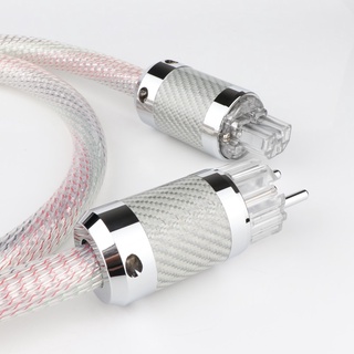 ใหม่ สายไฟ Hi-End Valhalla HIFI Power CABLE 7N OFC พร้อมปลั๊ก EU สําหรับเครื่องขยายเสียง CD ถอดรหัส สายไฟ