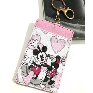 Mickey  and  Minnie mouse ที่ใส่บัตร ซองใส่บัตร ที่ใส่บัตร ลาย  มิคกี้ และ มินนี่  แดง ดำ  หัวใจ ชมพู งานสวย Manopnest