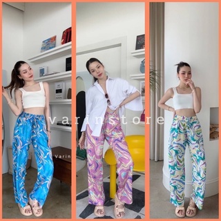 “summer pant”กางเกงขายาว พิมพ์ ลวดลาย ชัดเจน ทรงสวยมากๆคะ ใส่ไปทะเล เนื้อผ้าคอมเฟริมว่า ดีสุดๆ มีสายปรับได้