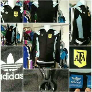 เสื้อแจ็คเก็ตวอร์มแบรนด์ทีมอาร์เจนติน่า adidas Vtg มือ2(Size S-M)