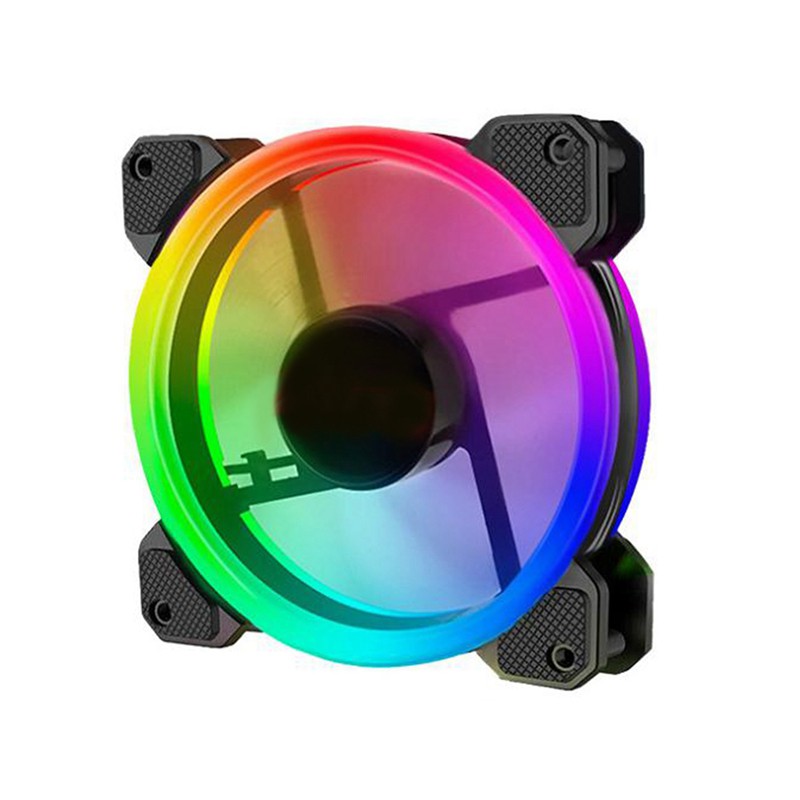 PC Adjust LED Fan Quiet Remote Computer Cooler Cooling RGB Case Fans ...