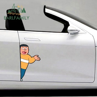 Earlfamily สติกเกอร์ไวนิล กันน้ํา ลายอนิเมะ Gouta Takeshi Big Car ขนาด 43 ซม. x 23.1 ซม. สําหรับติดตกแต่งรถยนต์ รถจักรยานยนต์ JDM