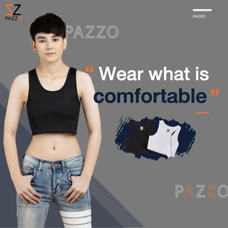 เสื้อกล้ามทอมPAZZO (แบบครึ่งตัว sport)แบนกระชับไม่อึดอัด🔥