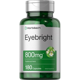 Horbaach Eyebright Capsules 800 mg 180 Capsules วิตามินบำรุงสายตา ช่วยการมองเห็น ต้านอนุมูลอิสระ สมุนไพรบำรุงสายตา